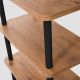 HANAH HOME Polica za knjige Step, svetlobraon/crna - 688DRA1210