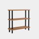 HANAH HOME Polica za knjige Step, svetlobraon/crna - 688DRA1210