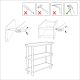 HANAH HOME Polica za knjige Step, svetlobraon/crna - 688DRA1210
