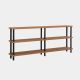 HANAH HOME Polica za knjige Zen, braon/crna - 688DRA1212