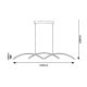 Rabalux Visilica River LED 40W crna (6899) - 6899