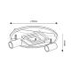 Rabalux Plafonjera Aztec LED 40W mat crno (6905) - 6905-1