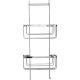 TENDANCE Polica na dva nivoa 12.5x25.5x60cm, hrom - 690999