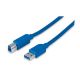 MANHATTAN Kabl USB 3.0 A Muški /B Muški, 2m, plavi - 69101