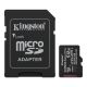 KINGSTON MicroSD 512GB, Canvas Select Plus, Class 10 UHS-I U3 V30 A1, Read up to 150MB/s, w/SD adapter - 084748