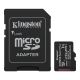 KINGSTON MicroSD 1TB, Canvas Select Plus, Class 10 UHS-I U3 V30 A1, Read up to 150MB/s, w/SD adapter - 084749