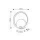 Rabalux Zidna lampa Willow LED 12W mat crno (6969) - 6969