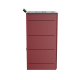 MARELI Kamin na pelet UNO 30 (4kW + 26kW) bordo - EP3012053
