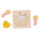 MARIONETTE WOODEN TOYS Drvena puzzle slagalica sa životinjama 14 × 14 cm - EP3150996
