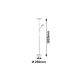 Rabalux Podne lampe Vlasta LED 18 LED 5W brušeni hrom (7006) - 7006