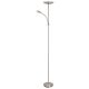 Rabalux Podne lampe Vlasta LED 18 LED 5W brušeni hrom (7006) - 7006