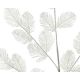 DEKOR DOM Novogodišnja dekoracija 72cm Feather 705037, bela - 041204