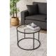 HANAH HOME Klub sto Berlin, crna/staklo - 706CLN1137