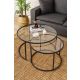 HANAH HOME Set klub stolova Belarus, crna - 706CLN1143