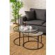 HANAH HOME Set klub stolova Belarus, crna - 706CLN1143