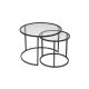 HANAH HOME Set klub stolova Belarus, crna - 706CLN1143
