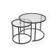 HANAH HOME Set klub stolova 60-42, crna/providna - EP3058036