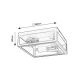 Rabalux Spoljna plafonska rasveta Zaton E27 2x MAX 60W mat crno (7070) - 7070-1
