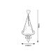 Rabalux Luster Petronel E27 1x MAX 60W mat crno (7076) - 7076