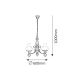 Rabalux Luster Petronel E27 3x MAX 60W mat crno (7078) - 7078-1