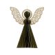 DEKOR DOM Novogodišnja dekoracija 20cm Papirni anđeo 709261, zelena - 043387-1