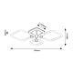 Rabalux Plafonjera Sotiris LED 47W mat crno (71006) - 71006-1