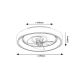Rabalux Plafonjera Horacio LED 67W crna (71009) - 71009