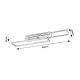 Rabalux Plafonjera Demetrius LED 40W srebrna strugani aluminijum (71012) - 71012-1