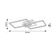 Rabalux Plafonjera Athelstan LED 40W mat crno (71013) - 71013-1