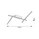 Rabalux Plafonjera Negan LED 24W srebrna (71019) - 71019