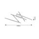 Rabalux Plafonjera Negan LED 40W srebrna (71020) - 71020