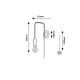 Rabalux Zidna lampa Manzur E27 1x MAX 40W crna (71022) - 71022-1