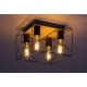 Rabalux Plafonjera Boire E27 4x MAX 40W crna (71024) - 71024-1