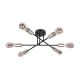 Rabalux Plafonjera Branwen E27 6x MAX 25W mat crno (71026) - 71026-1