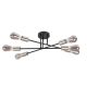 Rabalux Plafonjera Branwen E27 6x MAX 25W mat crno (71026) - 71026-1
