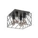Rabalux Plafonjera Boroo E27 4x MAX 25W mat crno (71027) - 71027