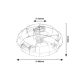 Rabalux Plafonjera Cadmus E27 3x MAX 25W crna (71043) - 71043-1