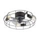Rabalux Plafonjera Cadmus E27 3x MAX 25W crna (71043) - 71043-1