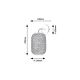 Rabalux Zidna lampa Adalla E27 1x MAX 40W mat crno (71091) - 71091