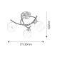 RABALUX Plafonjera Evangeline bronza, E14 40W - 7119