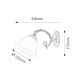 Rabalux Zidna lampa Beckworth E14 1x MAX 40W bronzana (7131) - 7131