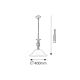 Rabalux Luster Beckworth E27 1x MAX 60W bronzana (7136) - 7136-1