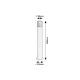 Rabalux Spoljna podna rasveta Teplice E27 1x MAX 12W mat crno (7159) - 7159