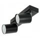 ADVITI Plafonska -zidna spot svetiljka 2xGU10 IP20 20x13.9x6.6 cm Doa, crna - ORNAD-OP-6194BGU10