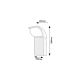 Rabalux Spoljna zidna rasveta Hongkong LED 9W crna (7166) - 7166