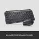 LOGITECH Bežična tastatura i miš MX Keys Mini Combo US, tamno sivi - 5099206104020