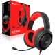CORSAIR Gejming žične slušalice HS35 Stereo CA-9011198-EU, crvena - CA-9011198-EU