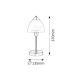 RABALUX Stona lampa Tristan hrom E14 40W - 7202