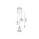 Rabalux Visilica Dvora E27 3x MAX 40W mat crno (72023) - 72023