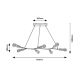 Rabalux Visilica Branwen E27 7x MAX 25W mat crno (72027) - 72027